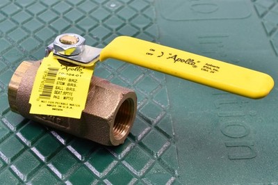 Apollo 70 104 01 Bronze Ball Valve 3/4'' 600 CWP RPTFE Seats Threaded End