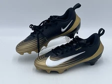 Men's Nike Vapor Speed 3 Football Shoes Cleats Black Gold FB3303-003 Size 8