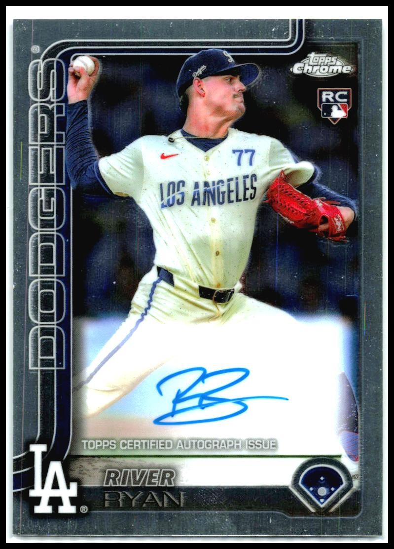 2025 Topps Chrome Rookie Autographs #RA-RR River Ryan Auto Los Angeles Dodgers