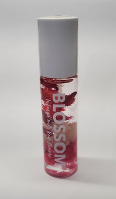 Blossom Roll on Lip Gloss, Scented Clear, 0.2oz, Strawberry with Banana.