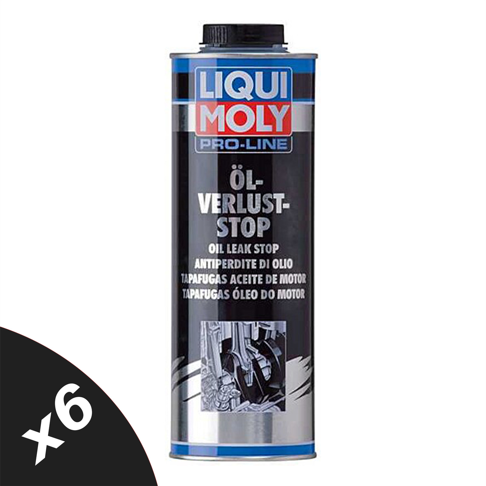 Liqui Moly PRO-LINE OIL Stop Leak 6x1L Sealer Treatment Reduces Oil Consumption
