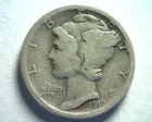 1917-S MERCURY DIME GOOD G NICE ORIGINAL COIN FROM BOBS COINS FAST 99c SHIPMENT