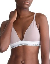 NWT Calvin Klein Women's Modern Cotton Lightly Lined Triangle Wireless Bralette