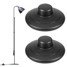 Exircy 2-pack Floor Foot Switch Round Black Inline Foot Pedal Switch Step-on...