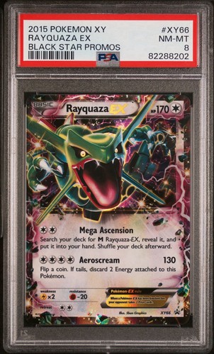 Rayquaza-EX graded PSA 8 for sale on eBay
