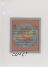 1986 Sportflics Rookies Box Set Rookie Trivia Quiz Willie McCovey #5 HOF 0kb5