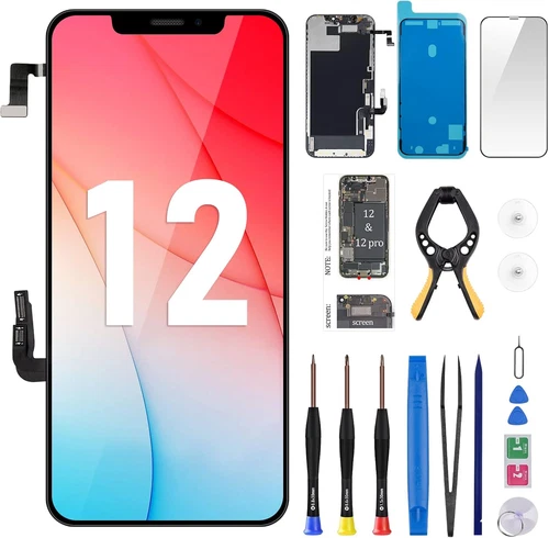 For iPhone 12 12 Pro Screen Replacement 6.1" Model A2172 A2402 A2403 A2404 Full