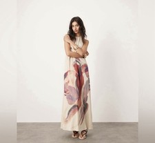 ASOS EDITION soft halterneck low back maxi dress