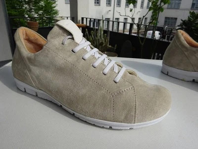THINK 3-000659 KING Premium Herren Schuhe Wildleder Beige Austria Gr.42 TOP - Bild 1 von 4