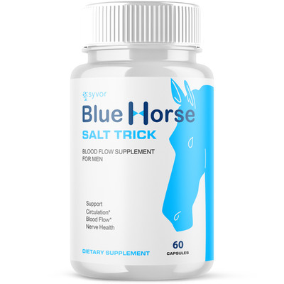 (1 Pack) Blue Horse Salt Trick For Men Advanced Formula Supplement 60 Capsules