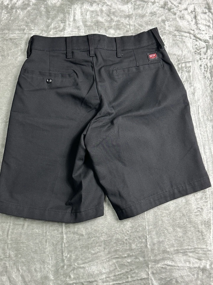 Red Kap Men’s Black Work Shorts Size 30 Industrial Uniform Poly Cotton Blend - Image 2 of 4