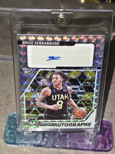 🎶🎵2023 Panini Mosaic Brice Sensabaugh Prizm Rookie Autographs Auto Rc # RA-SEN
