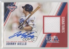 2018 USA Baseball Stars & Stripes and Material Signatures Johnny Aiello Auto 0a2
