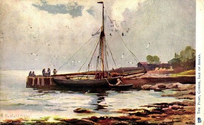 Postcard the Port Corrie, Isle of Arran Tuck