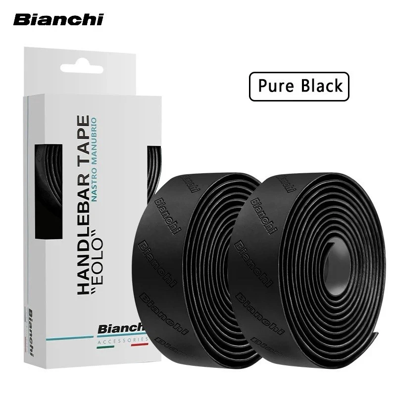GENUINE BIANCHI EOLO NASTRO MANUBRIO BLACK HANDLEBAR TAPE NEW - Image 2 of 2