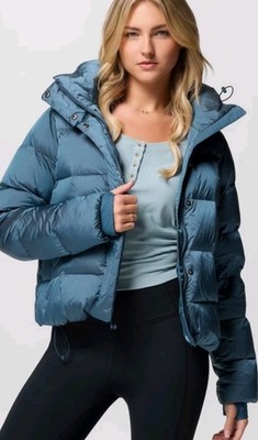 New2025 Womens Columbia Amaze Puff Hooded Down JACKET Everblue