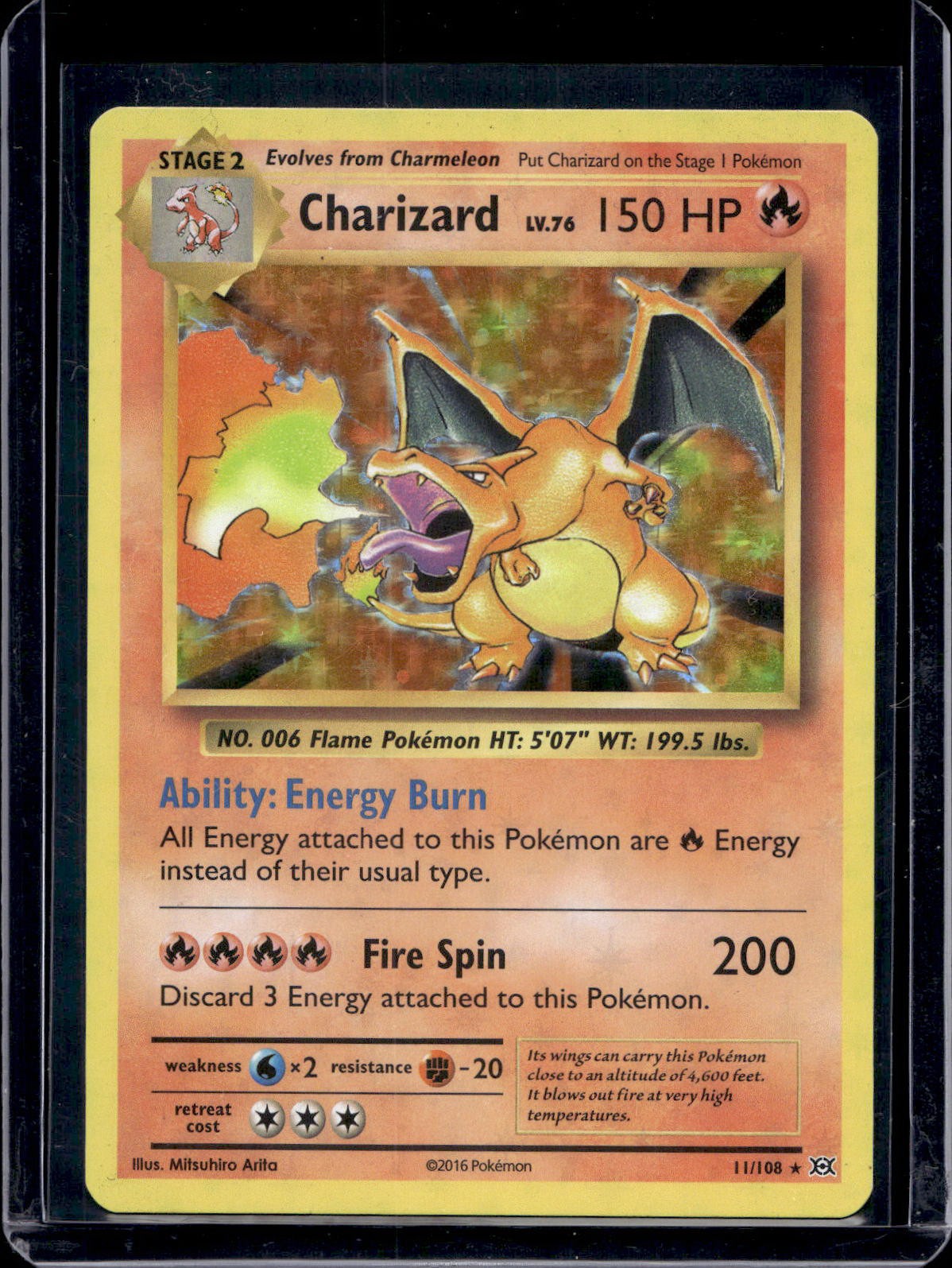 Pokemon XY - Evolutions Charizard Holo 11/108