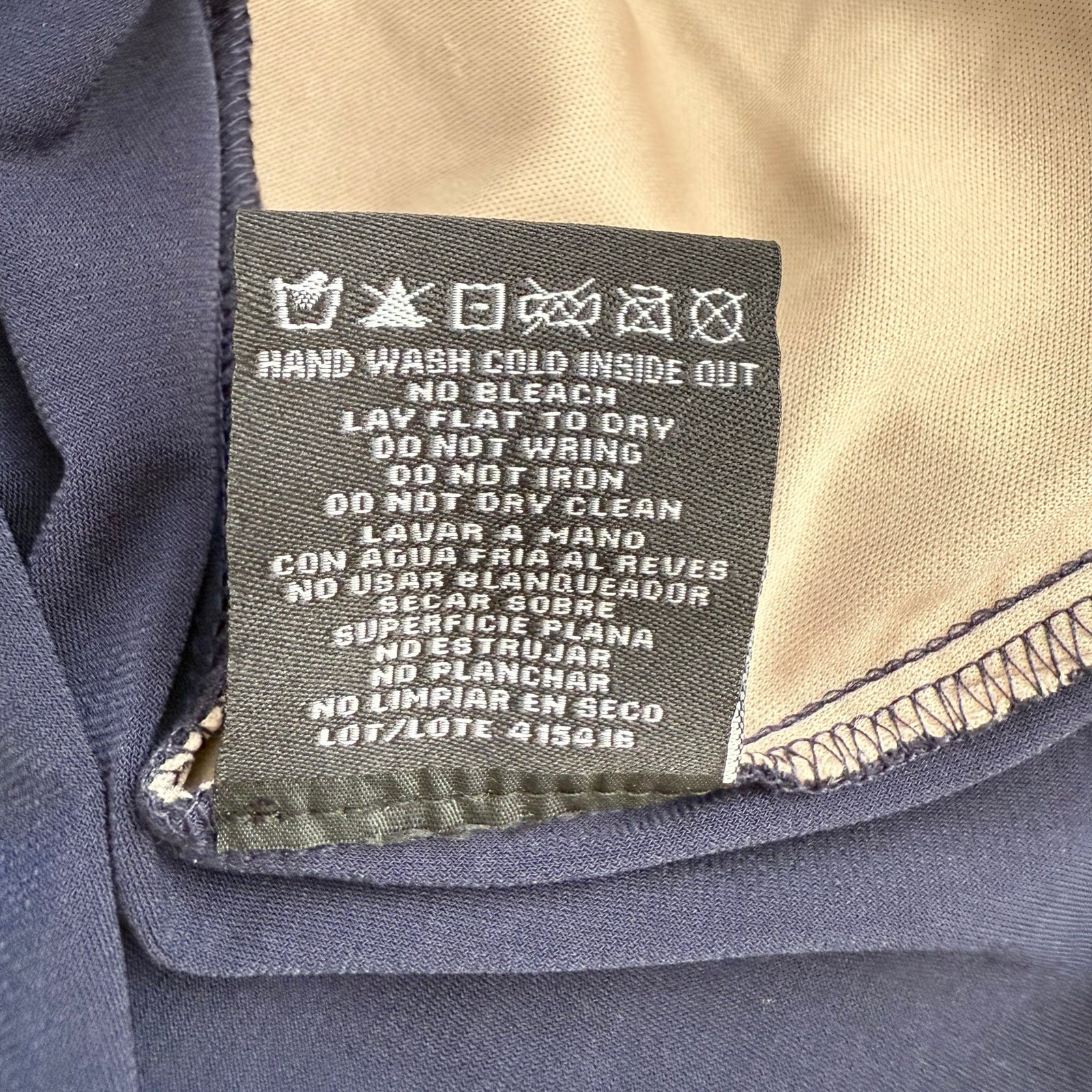 R&M Richards 4P Navy Sequin and Lace Sleeveless Formal Evening Gown Maxi Dress