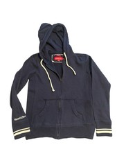Mitchell Ness Women s Blue Zip Up Hoodie Sweatshirt Sz Small NWOT