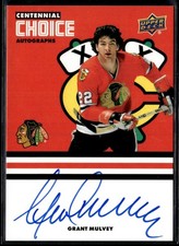 2025-26 Upper Deck Chicago Blackhawks Centennial Choice Grant Mulvey Auto #GM