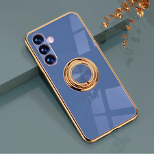 Luxury TPU Ring Holder Phone Case for Samsung Galaxy S25 S24 S23 S22 S21 S20 Not