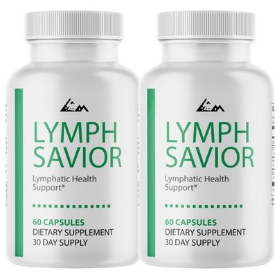 Lymph Savior Supplement Capsules for Lymphatic Health Support - 2 Bottles
