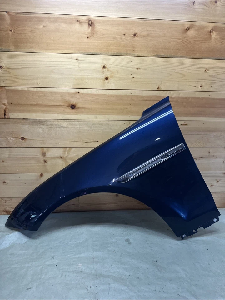 10-19 Jaguar X351 XJ XJL XJR lado del conductor izquierdo guardabarros panel de ala AZUL JBM OEM Foto 2 de 4