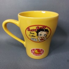 Betty Boop Yellow "Best Coffee" Mug Cup,  Avenue of the Stars 2006 10cm