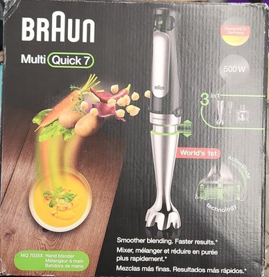 New Braun MultiQuick 7 Immersion Blender 3-in-1 Powerful Handheld