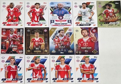 Topps Match Attax Extra 2025 2026  Champions League  13x Bayern München