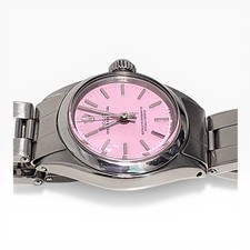 Rolex Oyster Perpetual Ladies 26 mm Steel Candy Pink Dial Watch 6618 Circa 1963 9