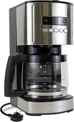 12 Tassen Filterkaffeemaschine 1,8L Digital Timer Automatische Abschaltung Edelstahl