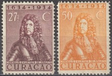 EDSROOM-22087 Netherlands Antilles 122, 124 HR 1934 High Values CV$34