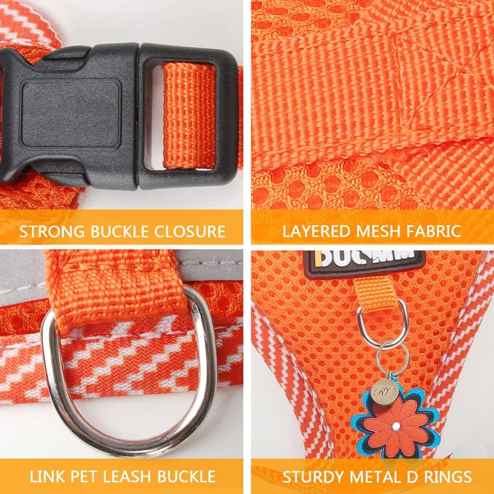 Dog Harness for Small Dogs Adjustable Puppy Cat Harness Vest Pet Outdoor Walking Dog Harness for Small Dogs Adjustable Puppy Cat Harness Vest Pet Outdoor Walking