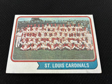 1974 ST LOUIS CARDINALS TOPPS TEAM UNMARKED LOU BROCK , EX #36 BASEBALL CARD