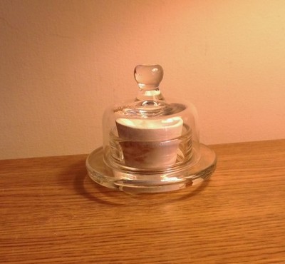 AROMATIQUE - AROMA STONE in GLASS BASE & COVER  For Aroma Oils - NEW