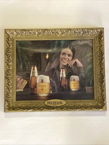 Vintage Anheuser-Busch Michelob beer advertising mirror, From 03/1978