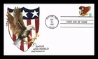 DR JIM STAMPS US COVER EAGLE SHIELD SELF ADHESIVE FIRST DAY ISSUE EDKEN CACHET