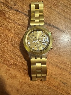 Swatch Irony Diaphane Vintage Gold Chronograph 2003