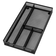 Desk Drawer Organizer Tray 4 Compartments Non Slip Office Stationery Makeup