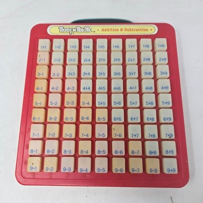 Vintage Touch N Tell Me Addition Subtraction Math Learning Toy Red Educational