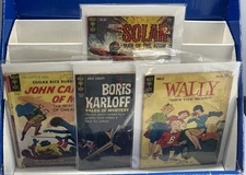 GOLD KEY COMIC LOT OF 4 VG– / POOR JOHN CARTER DR. SOLAR WALLY BORIS KARLOFF