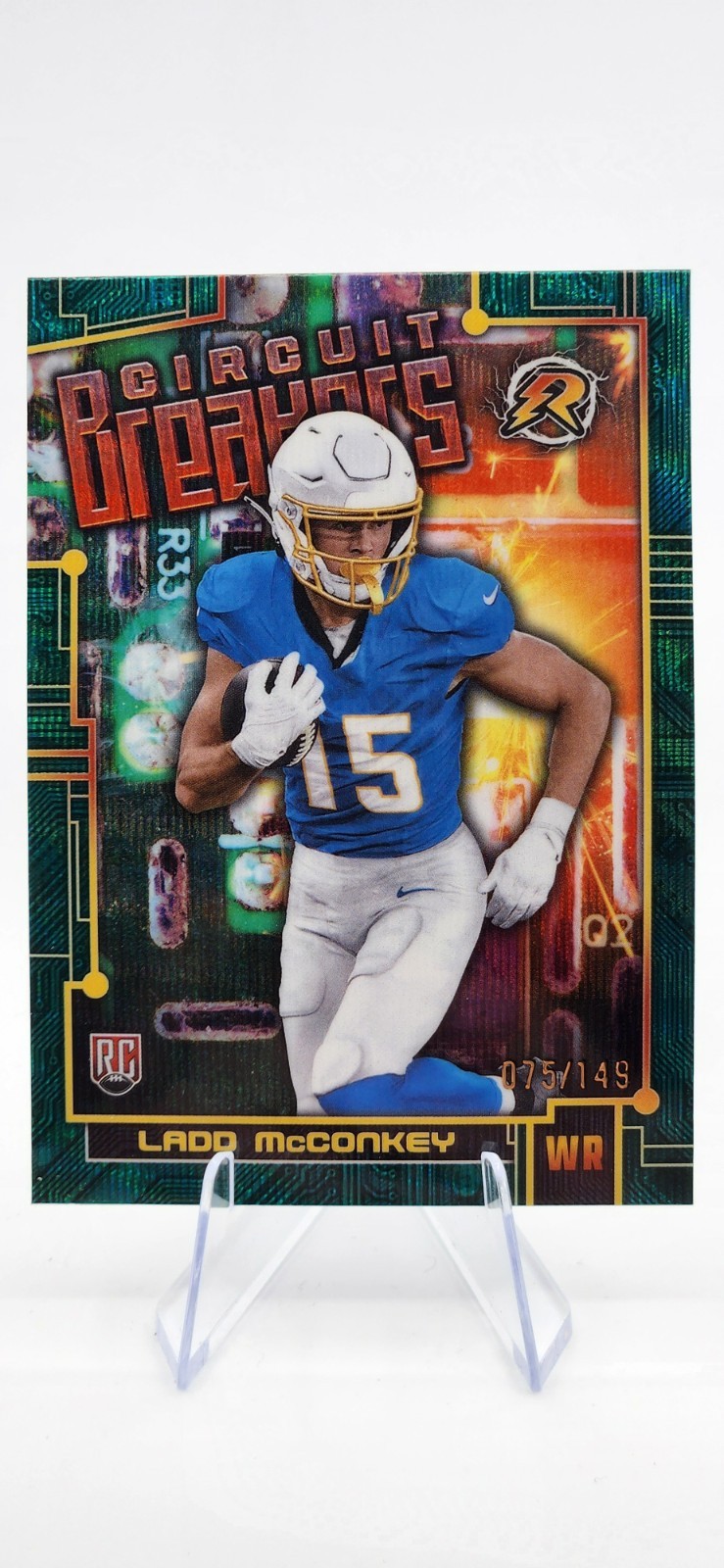 2024 Topps Resurgence -Circuit Breakers Ladd McConkey Teal Surge Refractor /149