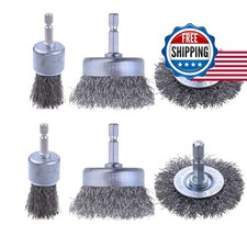 Rocaris 6 Pack Carbon Steel Wire Wheel Brush for Dill