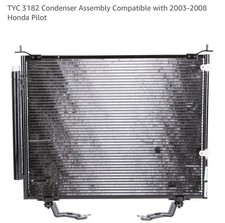 TYC 3182 Condenser Assembly Compatible with 2003-2008 Honda Pilot