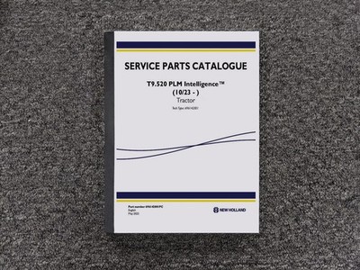 New Holland T9.520 PLM Intelligence Tractor Service Parts Catalog Manual