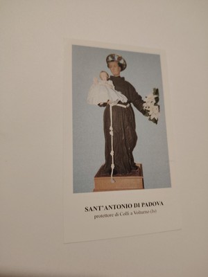 Sant' Antonio Col Bambino Santino Heilige Karte MR25