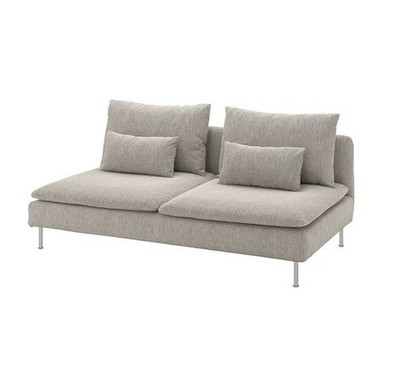 Ikea SODERHAMN Cover for sofa section, Viarp beige/brown 504.544.80 (Cover Only)