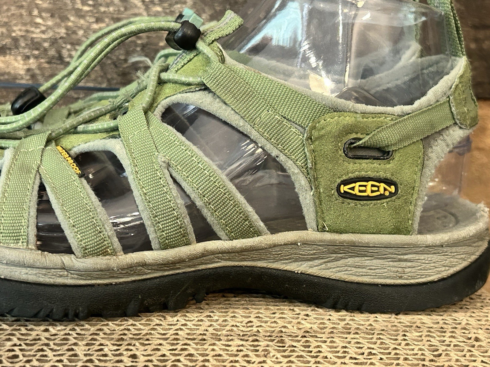 Sandali KEEN donna Whisper impermeabili outdoor escursionismo trail verdi comodi 8 5