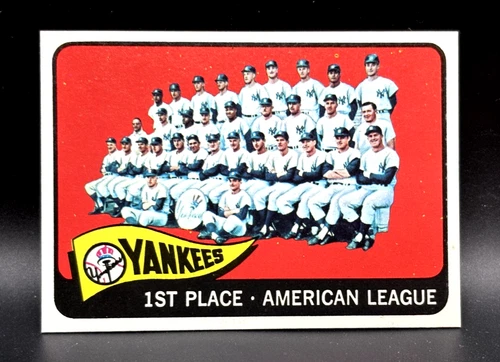 1965 TOPPS "NEW YORK YANKEES" TEAM (HIGH #513) NM-MT OR BETTER!